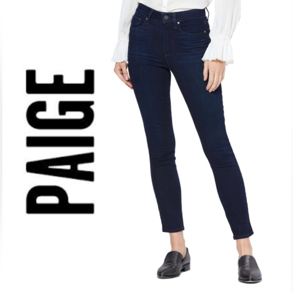 PAIGE Hoxton Ankle High Rise Ankle Skinny Telluride Size 25